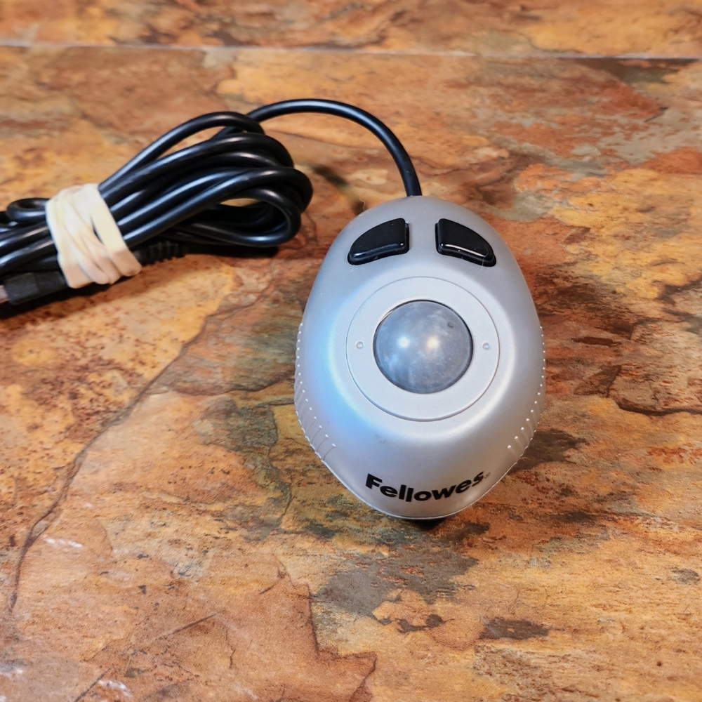 Silver Trackball Mouse